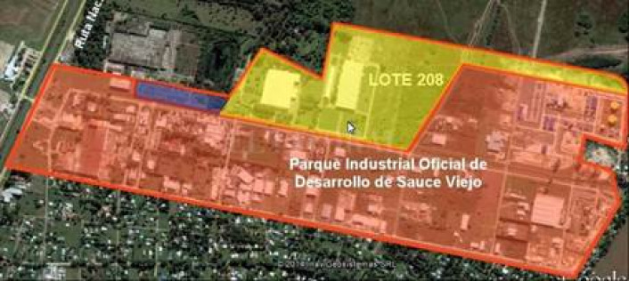 Lote 208 del Parque Industrial Oficial de Desarrollo de Sauce Viejo