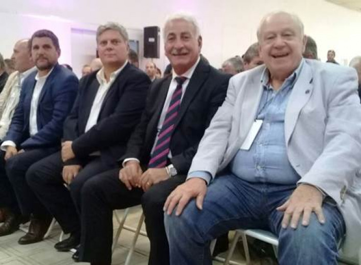 De izq. a der.: Edgardo Gmbaro, Silvio Zurzolo, Camilo Alberto Kahale, Jorge Bonacorsi