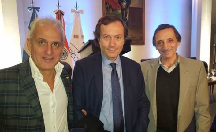 De izq. a der.: Cristian Turano, Gustavo Bliz y Guillermo Cabrera.