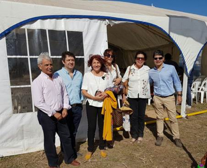 Beatriz Tourn, Sergio Lpez, Alfredo Gonzlez y Pablo Vernengo en Expo Agronea
