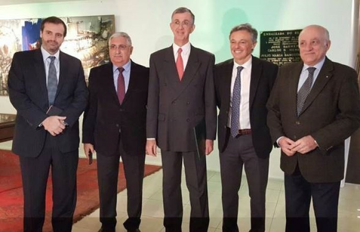 De izq. a der.: Jorge Zabaleta, Ricardo Diab, Sergio Danese, Francisco Cabrera y Fabin Tarro
