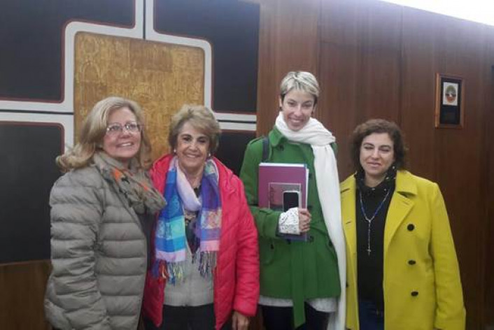 De izq. a der.: Mirtha Bouille, Cristina Mac Dougall, Juana Solari y Marcela Jorge