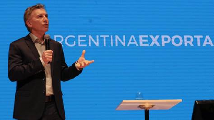 Mauricio Macri en la presentación de la estrategia Argentina Export