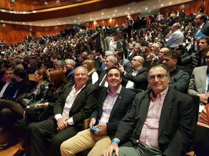 Roberto Arévalo, Eduardo Rodriguez y Maximiliano Gabrielli en el 