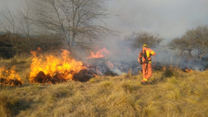 Foto: La Voz del Interior. Incendios en la provincia de Crdoba