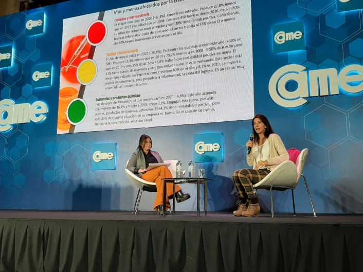 Victoria Giarrizzo y Ana Gárriz en el último panel