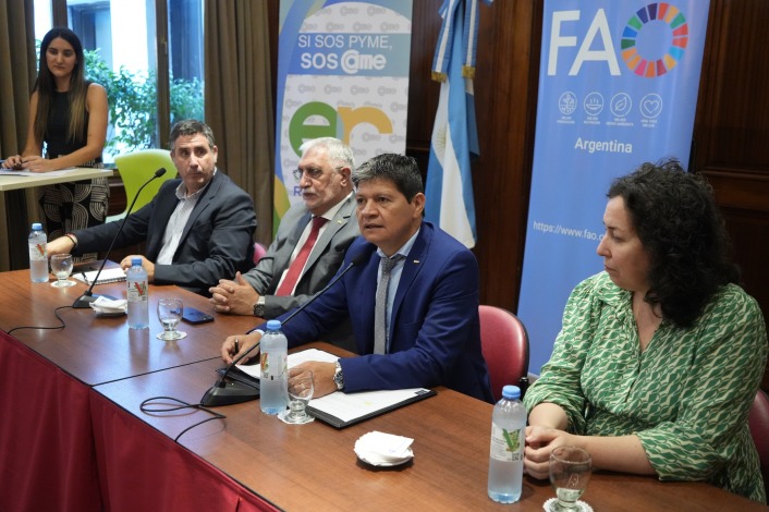 Gonzlez, Diab, Giaccio y Escuder durante la apertura del evento