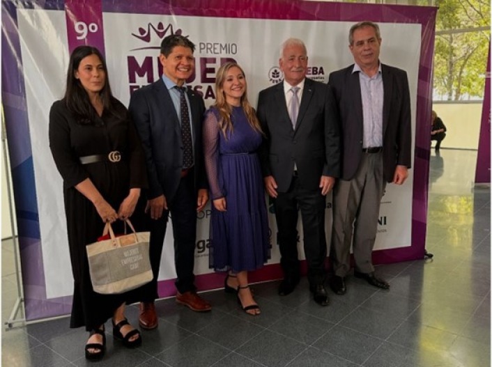 Maria Laura Teruel, directora MECAME, Alfredo Gonzlez, presidente CAME, Natalia Facciolo, presidenta MEFEBA, Alberto Kahale, presidente FEBA y vicepresidente 1ro CAME y Fabin Castillo, presidente FECOBA y vicepresidente 2do de CAME.